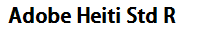 Adobe Heiti Std R